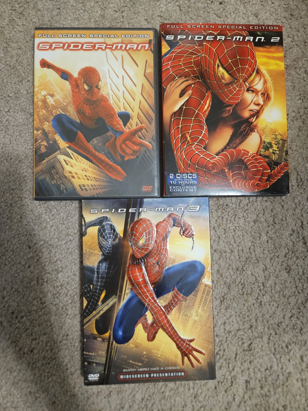 Spider-Man 3 DVD Movie Set